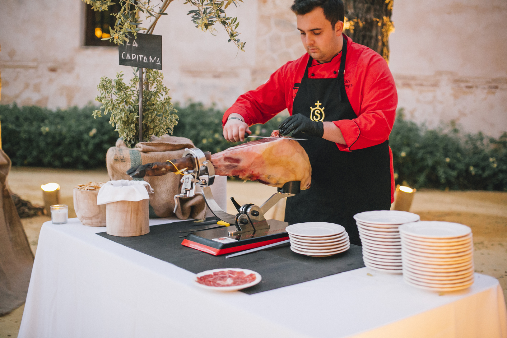 Jamón ibérico catering