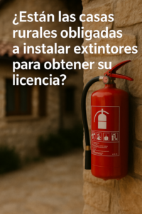 ¿Están las casas rurales obligadas a instalar extintores para obtener su licencia
