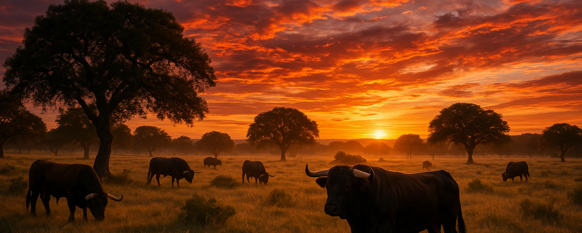Atardeceres bravos: visitas a ganaderías toros en La Capitana al caer el sol